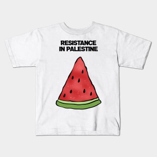 Resistance in Palestine Kids T-Shirt